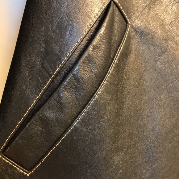 Wilsons dark brown Leather jacket. - Picture 3 of 7
